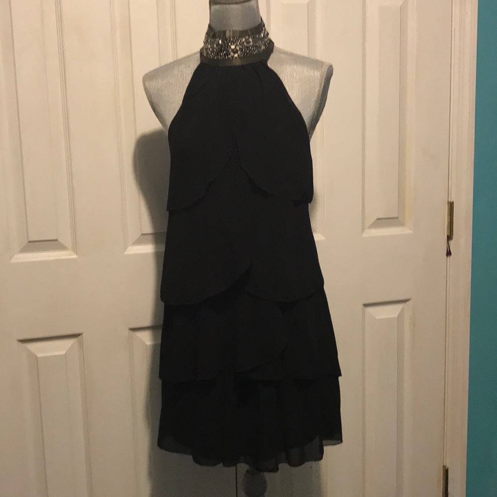 Black dress with beading